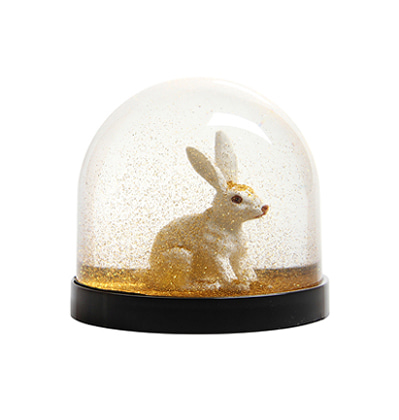 앤클레버링 골드 글리터 스노우볼 토끼 &amp;Klevering Wonderball Rabbit gold glitter