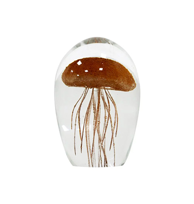 해파리 유리문진 HK Living Orbs Paper Weight Jellyfish Glass Ball Coral