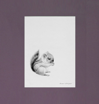 플라워 포켓 포스터 Flower Pocket Squirrel A3