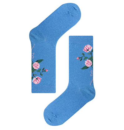삭스어필 롬 양말 Socks appeal ROM blue rose