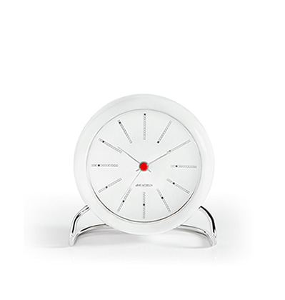 아르네 야콥센 뱅커스 탁상시계 Arne Jacobsen Table Clock Bankers White