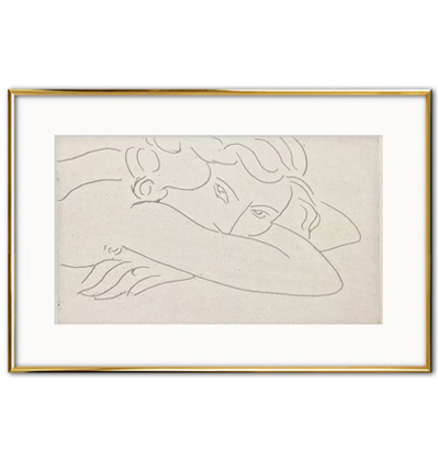 앙리 마티스 골드 프레임 Young Woman with Face Buried in Arms by Henri Matisse Gold Frame
