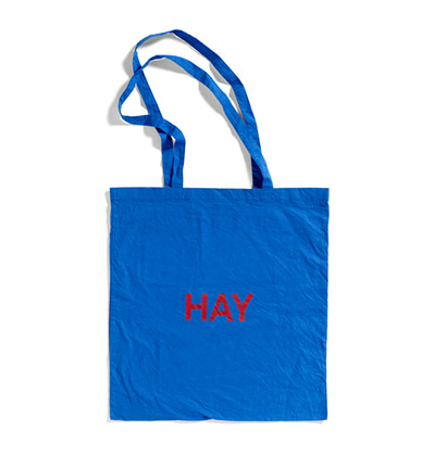 HAY에코백 헤이 블루 토트백 스카이블루 레드 로고 HAY Blue Tote bag Red Logo