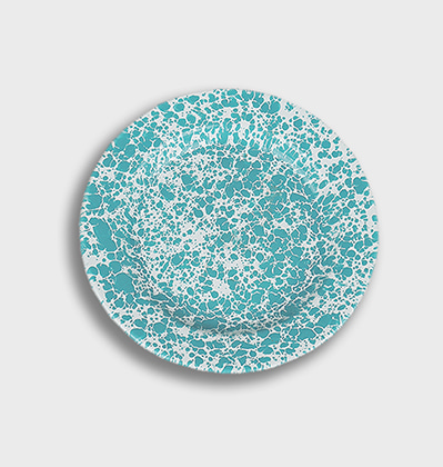 크로우캐년 디너 플레이트 터키 마블 CrowCanyonHome Dinner Plate Turquoise Marble