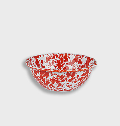 크로우캐년 시리얼 보울 레드 마블 CrowCanyonHome Cereal Bowl Red Marble