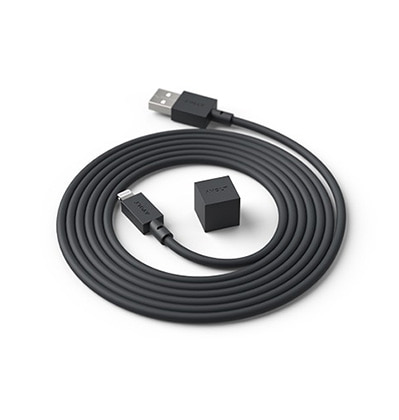 아볼트 케이블 원 스톡홀름 블랙 AVOLT Cable 1 Stockholm Black 애플 라이트닝 케이블 USB A 타입 1.8m