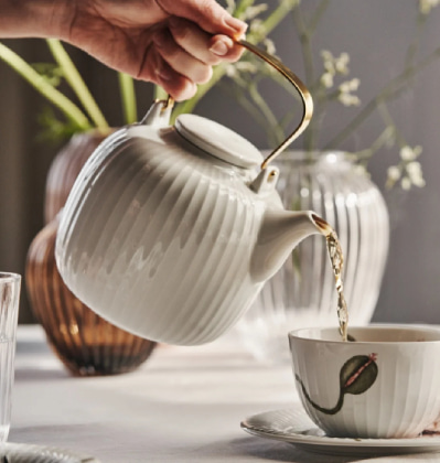 케흘러 하머소이 티팟 화이트 Kahler Hammershoi Teapot White 1.2L