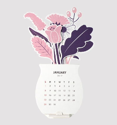 2017 Blooming Calendar Lolly