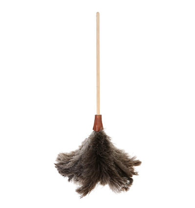 살린 스트루츠 타조깃털 먼지떨이 Sahlins Struts Duster Genuine Ostrich Feathers Leather 45cm