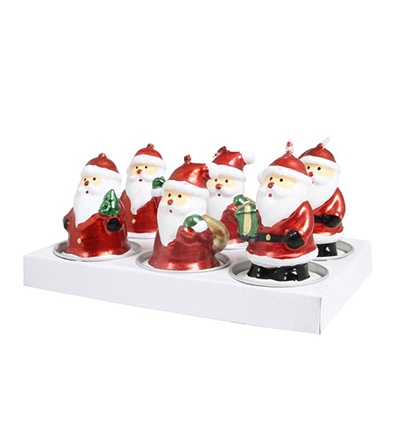 크리스마스 산타 캔들 엔클레버링 &amp;KLEVERING Candle Santa 6 pack