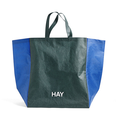 헤이 빅사이즈 쇼핑백 HAY Shopping Bag Two-Tone L Green