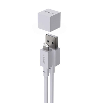 아볼트 케이블 원 고틀란트 그레이 AVOLT Cable 1 Gotland Grey 애플 라이트닝 케이블 USB A 타입 1.8m