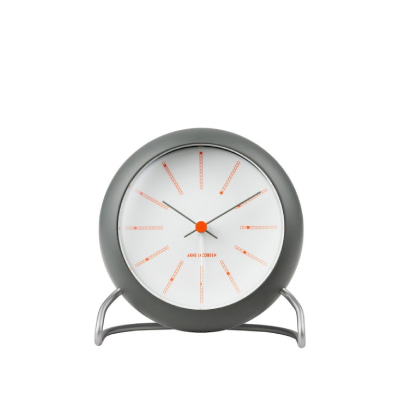 아르네 야콥센 뱅커스 탁상시계 Arne Jacobsen Table Clock Bankers Dark Grey