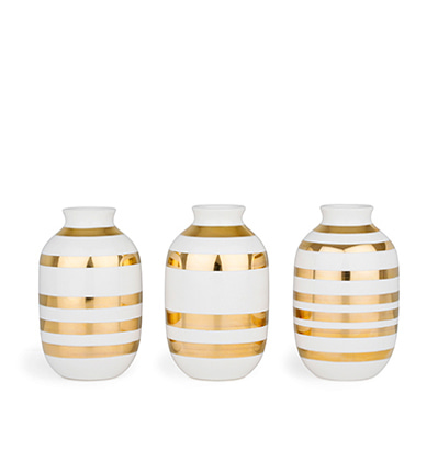 케흘러 오마지오 화병 Kahler Omaggio Miniature Vase 3-pack Gold