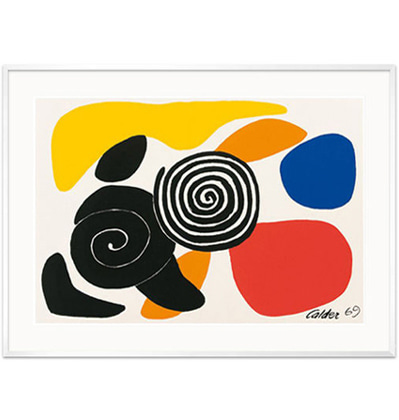 알렉산더 칼더 포스터 액자 Spirals and Petals, 1969 - Alexander Calder