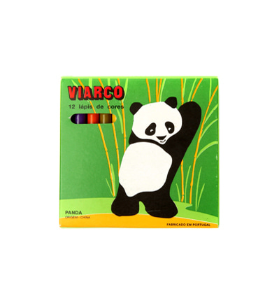 비아르쿠 색연필 Viarco Box of 12 colors pencil protected Animals Panda