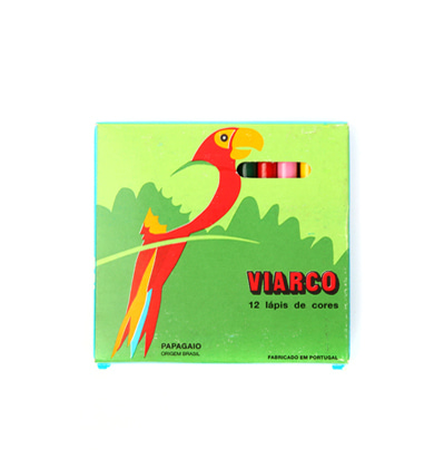 비아르쿠 색연필 Viarco Box of 12 colors pencil protected Animals Parrot