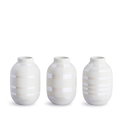 케흘러 오마지오 미니어쳐 베이스 Kahler Omaggio Miniature Vase 3-pack Pearl