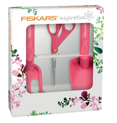 피스카스 정원용품 세트 Fiskars Inspiration Scissor Start Set, Ruby