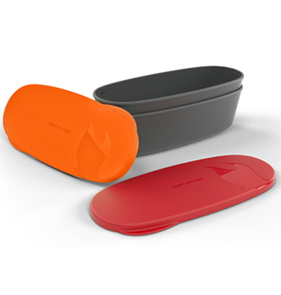 Light My Fire Snapbox Oval 2-pack - Red + Orange 라이트 마이 파이어 스냅박스