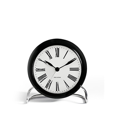 아르네 야콥센 로만 탁상시계 Arne Jacobsen Table Clock Roman Black