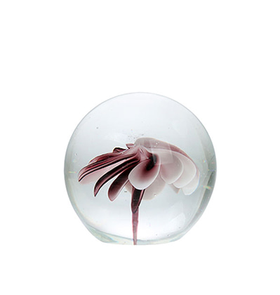꽃 유리문진 HK Living Orbs Paper Weight Flower Glass Ball