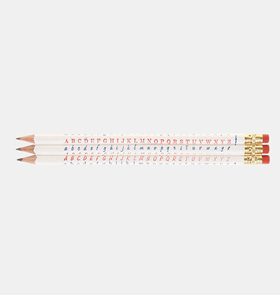 비아르쿠 알파벳 연필 Viarco Vintage Pencils Alphabet 3개 set