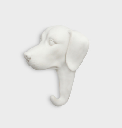 앤클레버링 동물 후크 강아지 &amp;KLEVERING Hook Dog White Porcelain hanger