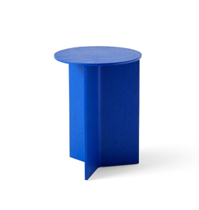 헤이 슬릿테이블 우드 라운드 하이 비비드 블루 HAY Slit Table Wood Round High Vivid Blue 무료배송 쿠폰 증정!!
