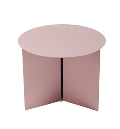 HAY Slit Table, Round Rouge