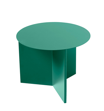 HAY Slit Table, Round Green