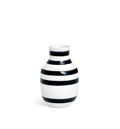 [Kahler] Omaggio Vase Black H125 